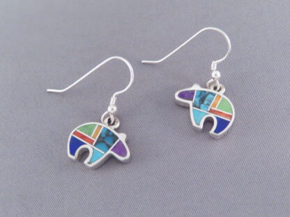 Inlaid Multi-Color Earrings (Bears)