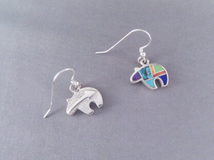 Inlaid Multi-Color Earrings (Bears)