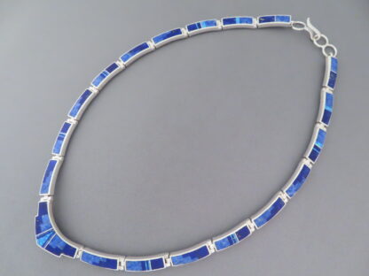 IMPRESSIVE Lapis & Opal Inlay Necklace