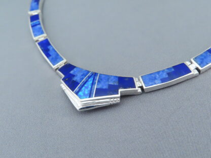 IMPRESSIVE Lapis & Opal Inlay Necklace