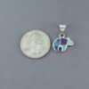 Inlaid Multi-Stone Bear Pendant – Small Reversible Bear Pendant