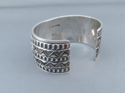 Sterling Silver Cuff Bracelet by Andy Cadman (wider)