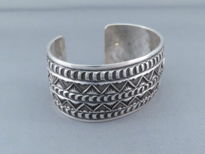 Sterling Silver Cuff Bracelet by Andy Cadman (wider)