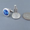 Cufflinks with Lapis & Opal Inlay