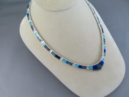 Turquoise & Lapis Inlay Necklace