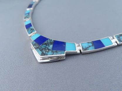 Turquoise & Lapis Inlay Necklace