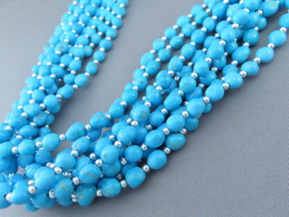 Desiree Yellowhorse 10-Strand Sleeping Beauty Turquoise Necklace