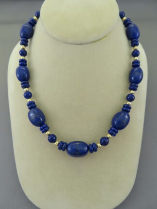 Lapis Necklace with 14kt Gold (Yellowhorse)