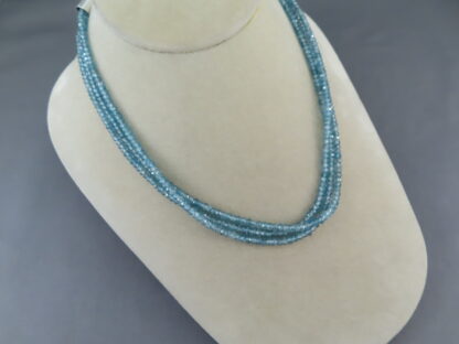 Blue Zircon Necklace by Desiree Yellowhorse