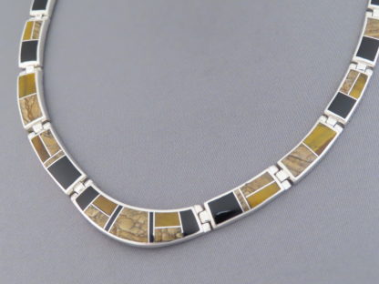 Multi-Stone Inlay Necklace