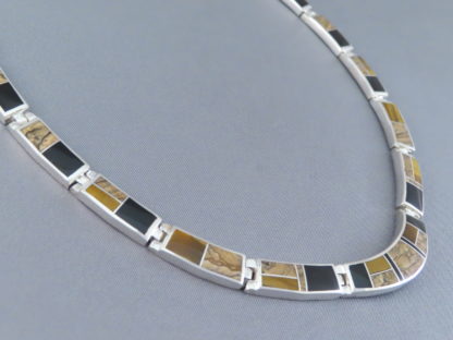 Multi-Stone Inlay Necklace