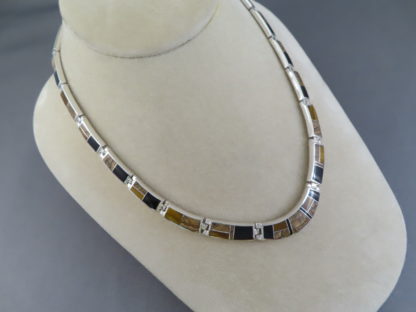 Multi-Stone Inlay Necklace