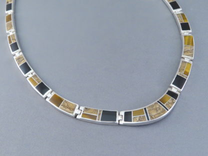 Multi-Stone Inlay Necklace