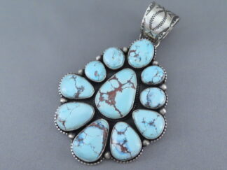 Large Golden Hills Turquoise Cluster Pendant