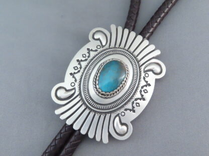 Bolo Tie with Bisbee Turquoise – Leonard Gene