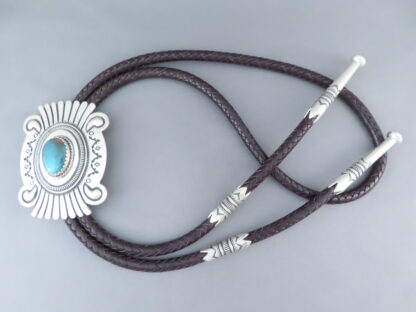 Bolo Tie with Bisbee Turquoise – Leonard Gene