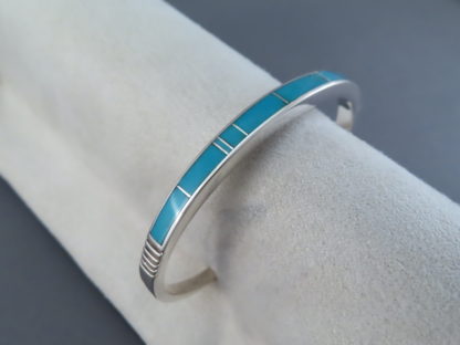 Inlay Cuff Bracelet with Turquoise