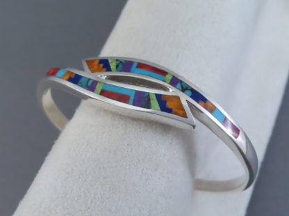 Multi-Color Fine Inlay Cuff Bracelet