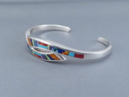 Multi-Color Fine Inlay Cuff Bracelet