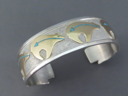 Bear Bracelet in Silver & Gold by Robert Taylor