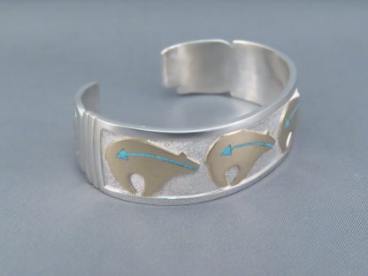 Bear Bracelet in Silver & Gold by Robert Taylor