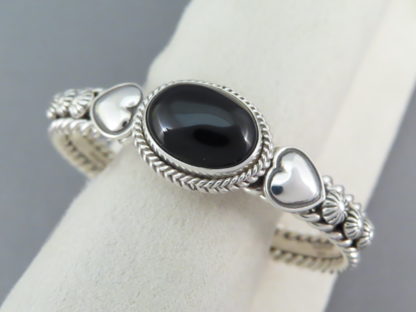 Black Onyx Cuff Bracelet by Artie Yellowhorse