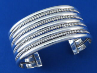 Native American Jewelry - Wider Artie Yellowhorse Sterling Silver Cuff Bracelet $485- FOR SALE
