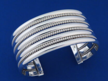 Artie Yellowhorse Wide Sterling Silver Cuff Bracelet