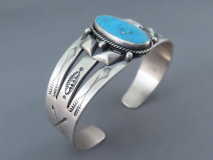 Kingman Turquoise Cuff Bracelet Jewelry