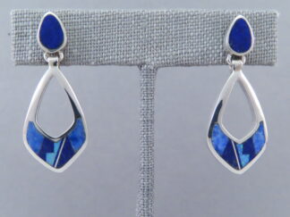 Lovely Lapis & Opal Inlay Earrings