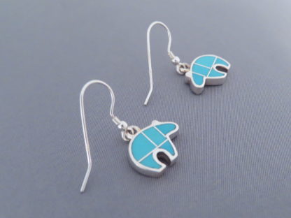 Turquoise Inlay Earrings (Bears)