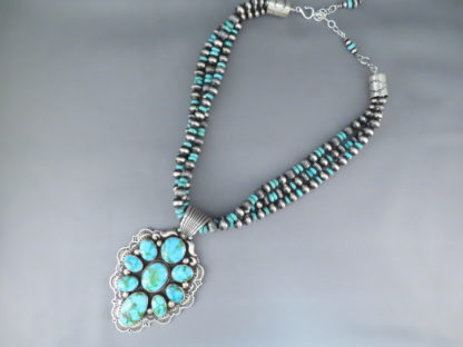 Sonoran Gold Turquoise Pendant Necklace