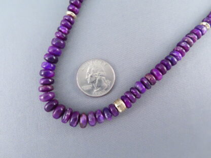 Sugilite & 14kt Gold Necklace