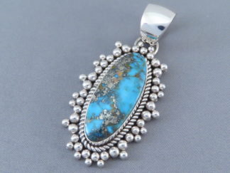 Pendant by Artie Yellowhorse with Kingman Turquoise
