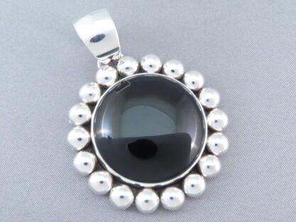 Onyx Pendant with Sterling Silver by Artie Yellowhorse