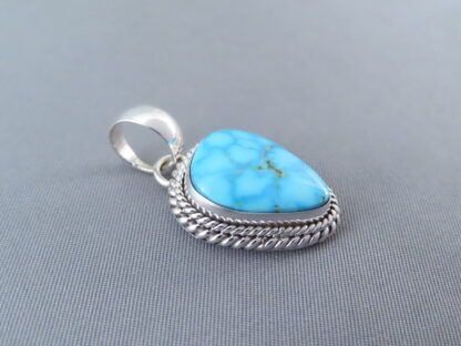 Kingman Turquoise & Sterling Silver Pendant (smaller)