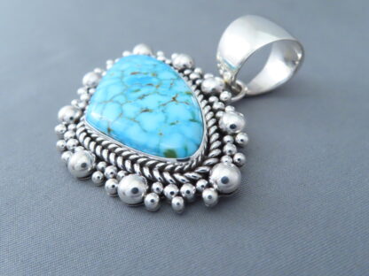 Artie Yellowhorse Kingman Turquoise Pendant