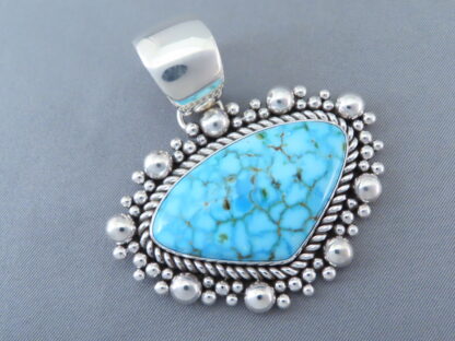 Artie Yellowhorse Kingman Turquoise Pendant