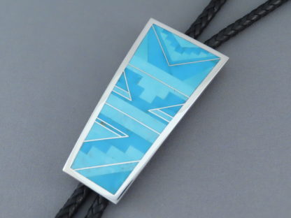 Fine Inlay – Turquoise Inlay Bolo Tie