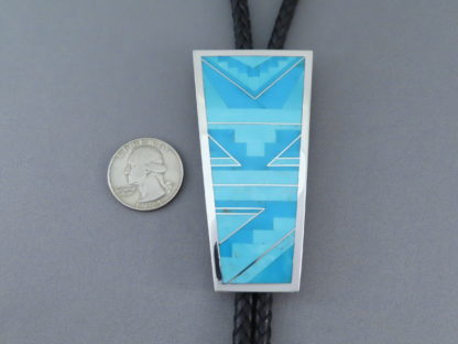 Fine Inlay – Turquoise Inlay Bolo Tie