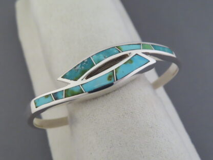 Sonoran Gold Turquoise Inlay Cuff Bracelet