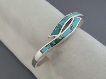 Sonoran Gold Turquoise Inlay Cuff Bracelet