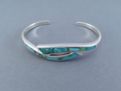 Sonoran Gold Turquoise Inlay Cuff Bracelet