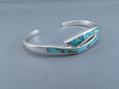 Sonoran Gold Turquoise Inlay Cuff Bracelet