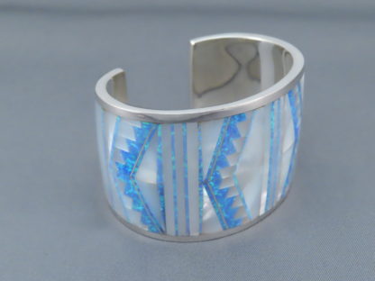 Multi-Stone Inlay Cuff Bracelet