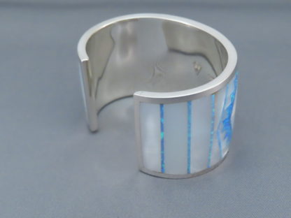 Multi-Stone Inlay Cuff Bracelet