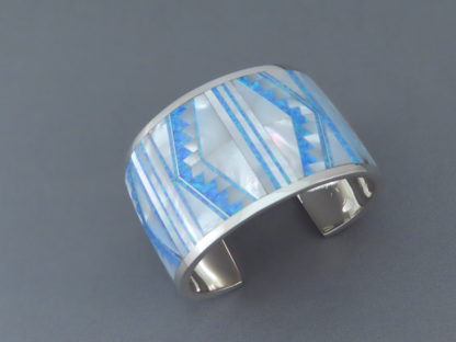 Multi-Stone Inlay Cuff Bracelet