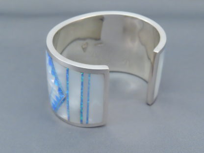 Multi-Stone Inlay Cuff Bracelet