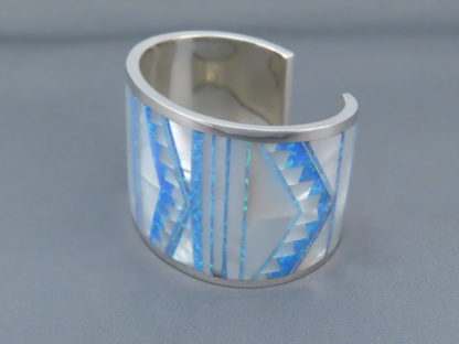 Multi-Stone Inlay Cuff Bracelet