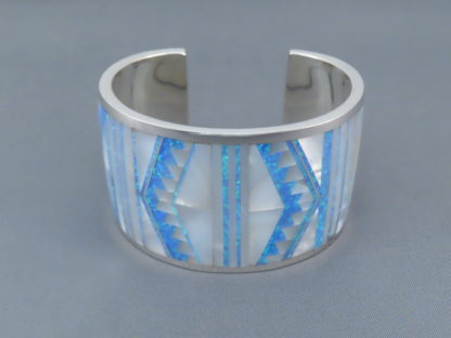 Multi-Stone Inlay Cuff Bracelet
